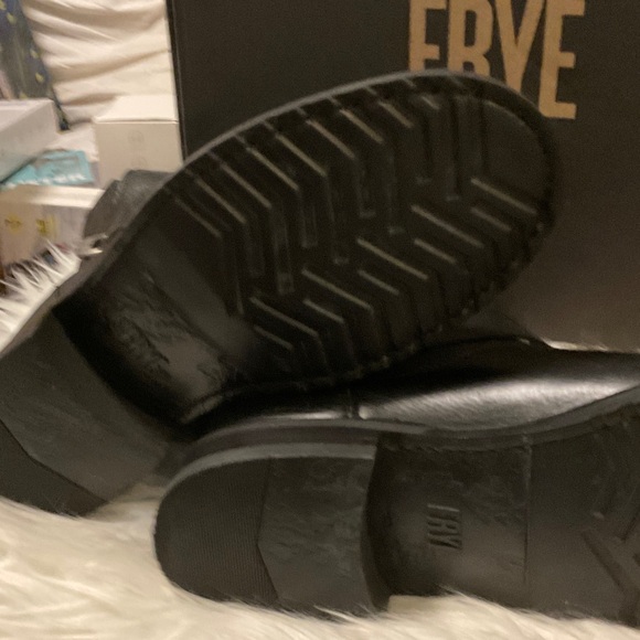 Frye Black Buckle Leather Boots - Picture 7 of 16